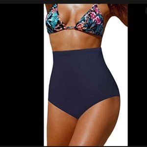 Upopby High-Waisted Belly Control Bikini Bottom